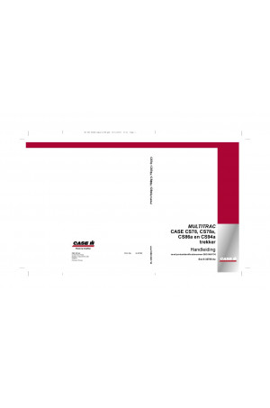 Case IH CS78, CS78a, CS86a, CS94a Operator`s Manual