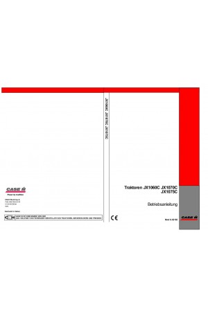 Case IH JX1060C, JX1070C, JX1075C Operator`s Manual