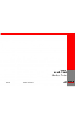 Case IH JX1085C, JX1095C Operator`s Manual