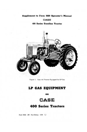 Case IH 400 Operator`s Manual