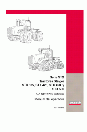 Case IH STX375, STX425, STX450, STX500 Operator`s Manual