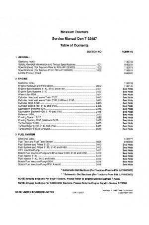 Case IH 5120, 5130, 5140, 5150 Service Manual