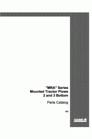 Case IH 2, 3, MRA Parts Catalog