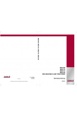 Case IH MXU100, MXU110, MXU115, MXU130 Operator`s Manual