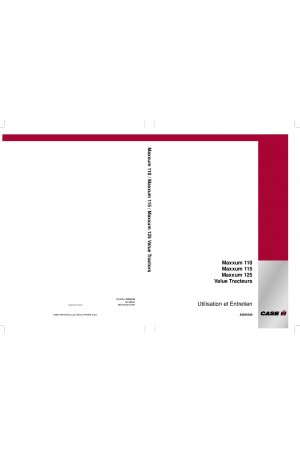 Case IH 115, 125 Operator`s Manual
