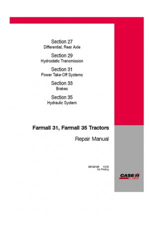 Case IH 31, 35, Farmall 31, Farmall 35 Service Manual