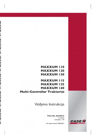 Case IH 110, 115, 120, 125, 130, 140 Operator`s Manual