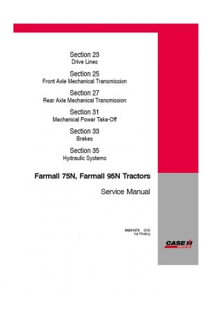 Case IH Farmall 75N, Farmall 95N Service Manual