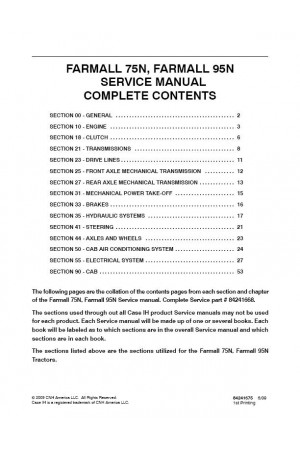 Case IH Farmall 75N, Farmall 95N Service Manual
