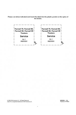 Case IH Farmall 70, Farmall 80, Farmall 90, Farmall 95 Service Manual