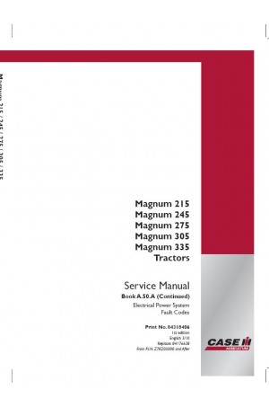 Case IH Magnum 215, Magnum 245, Magnum 275, Magnum 305, Magnum 335 Service Manual
