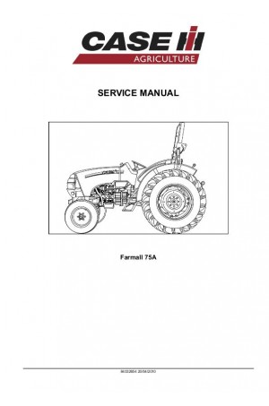 Case IH 65A, 75A, Farmall 65A, Farmall 75A Service Manual