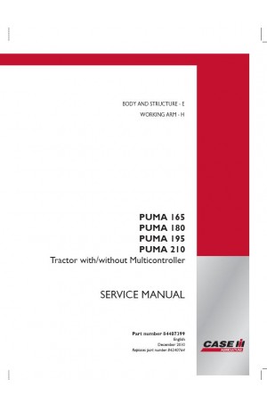 Case IH Puma 165, Puma 180, Puma 195, Puma 210 Service Manual