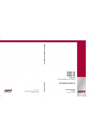 Case IH Puma 125, Puma 140, Puma 155 Operator`s Manual