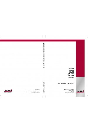 Case IH JXU105, JXU115, JXU75, JXU85, JXU95 Operator`s Manual