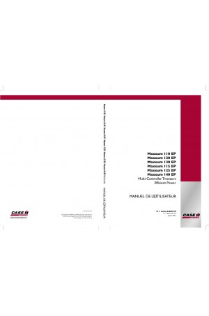 Case IH 110, 115, 120, 125, 130 Operator`s Manual