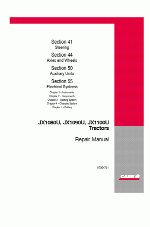 Case IH 4, JX1080U, JX1090U, JX1100U Service Manual