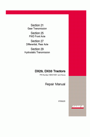 Case IH DX33 Service Manual