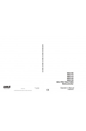 Case IH 110, 115, 125, MXU100 Operator`s Manual