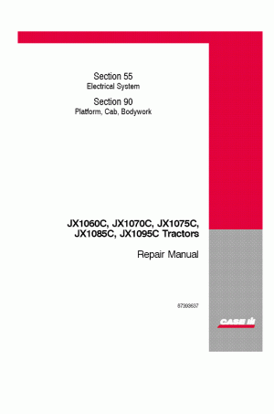 Case IH JX1060C, JX1070C, JX1075C, JX1085C, JX1095C Service Manual