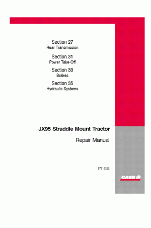 Case IH JX95 Service Manual