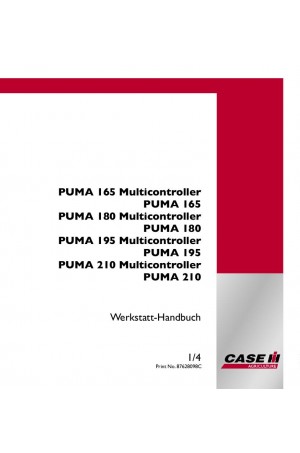 Case IH 165, 180, 195, 210 Service Manual