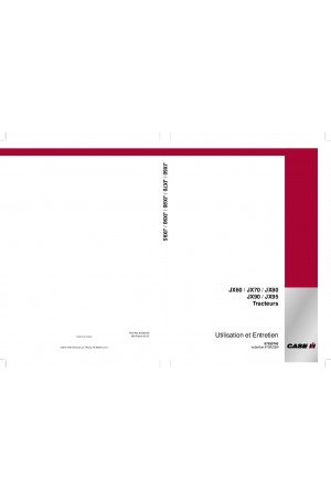 Case IH JX60, JX70, JX80, JX90, JX95 Operator`s Manual