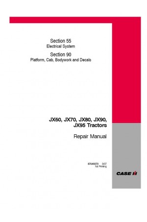 Case IH JX60, JX70, JX80, JX90, JX95 Service Manual