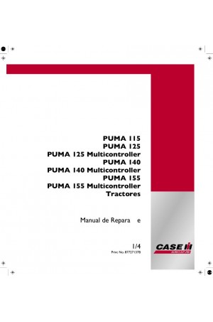 Case IH 115, 125, 140, 155 Service Manual
