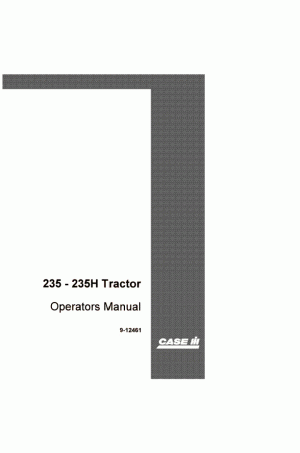 Case IH 235 Operator`s Manual