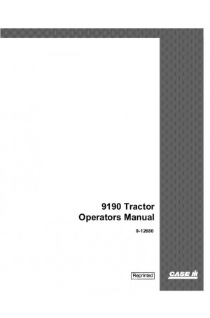 Case IH 9190 Operator`s Manual