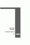 Case IH 730, 830 Operator`s Manual