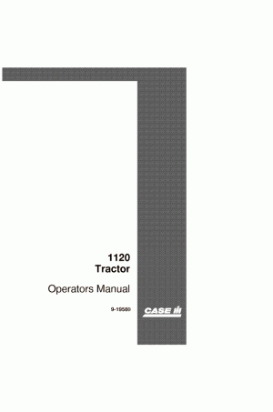 Case IH 1120 Operator`s Manual