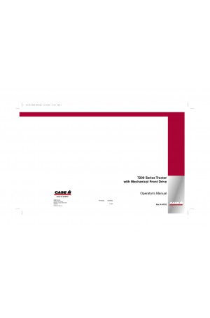 Case IH 7210, 7220, 7230, 7240, 7250 Operator`s Manual
