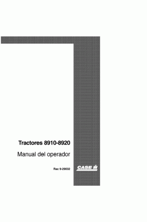 Case IH 8910, 8920 Operator`s Manual