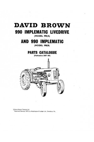 Case IH 990 Parts Catalog