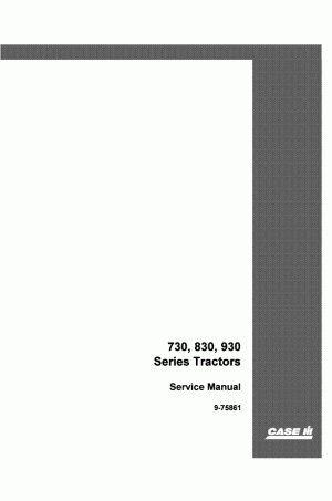 Case IH 730, 830, 930 Service Manual