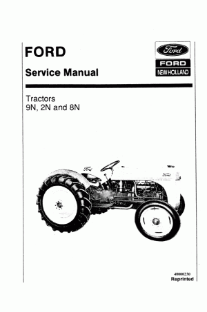 New Holland 2N, 8N, 9N Service Manual