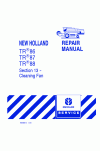 New Holland 87, 88, TR86 Service Manual