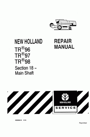 New Holland TR96 Service Manual
