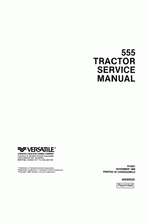 New Holland 555 Service Manual