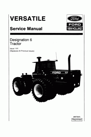 New Holland 756, 836, 846, 876, 936, 946, 956, 976 Service Manual