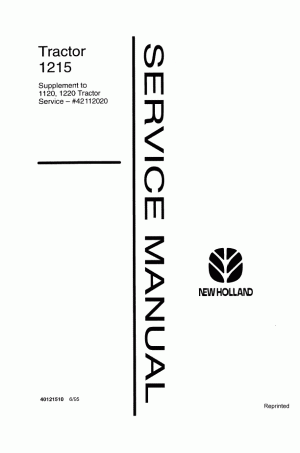 New Holland 1215 Service Manual