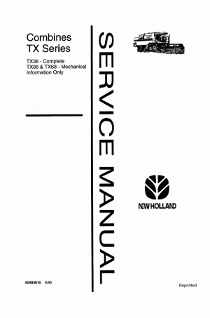 New Holland TX36 Service Manual
