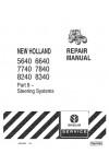New Holland 5640, 6640, 7740, 7840, 8240, 8340 Service Manual