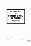 New Holland 8700, 9700 Service Manual