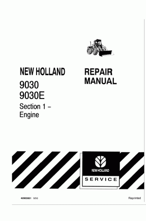 New Holland 9030, 9030E Service Manual