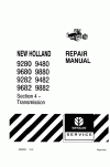 New Holland 9280, 9282, 9480, 9482, 9680, 9682, 9880 Service Manual