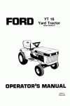 New Holland 16 Operator`s Manual