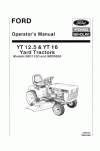 New Holland YT16 Operator`s Manual